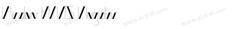 Pirulen W05 Regular字体转换